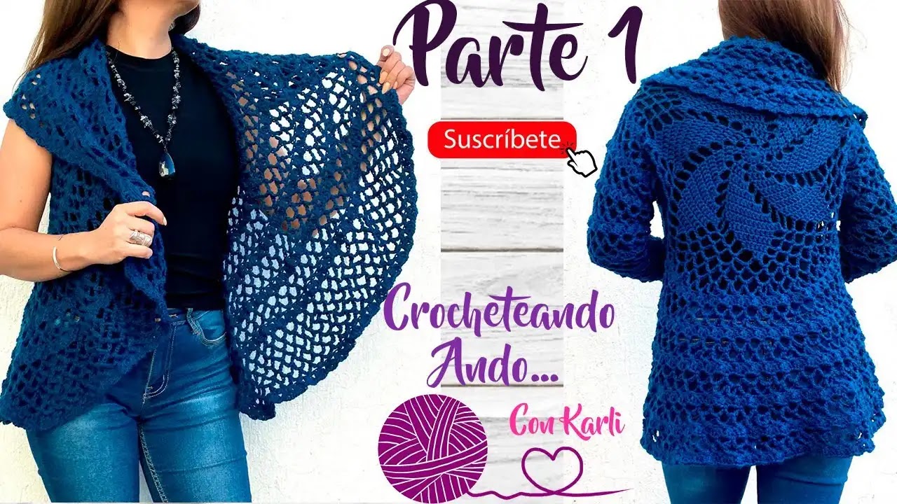 Crochet Paso Chalecos Redondos En Crochet Chalecos Redondos