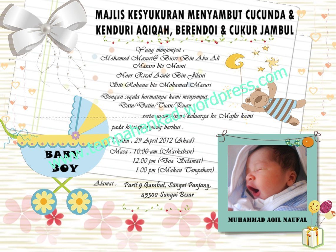contoh ucapan aqiqah yang bisa di edit wood scribd indo