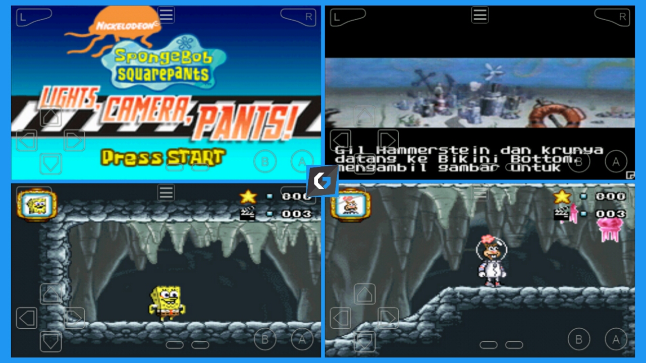 SpongeBob SquarePants Lights, Camera, Pants! GBA Bahasa Indonesia