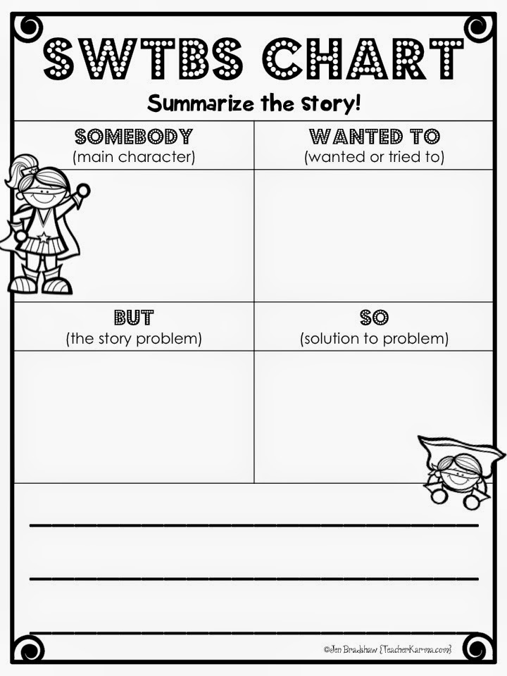 FREEBIE!  Summary Super Hero!  Summary Writing with TeacherKarma.com