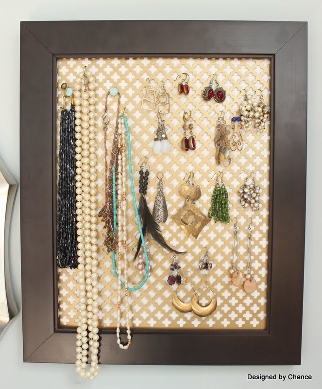 Designed by Chance: DIY Jewelry Display Frame