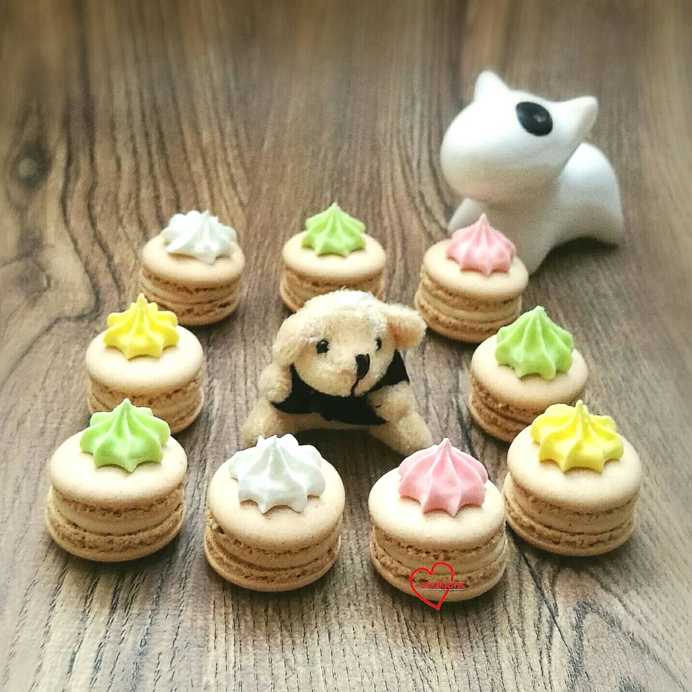 Loving Creations for You Iced Gems Macarons with Ermine Buttercream