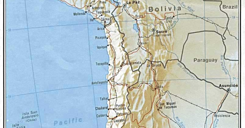 LAMINAS PARA COLOREAR - COLORING PAGES: Mapa de Chile para imprimir