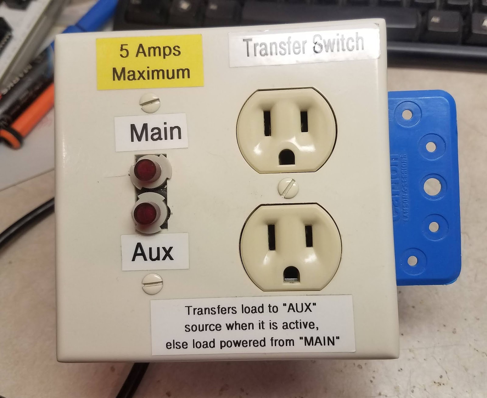 KA7OEI's blog An automatic transfer relay for UPS/Critical loads, for