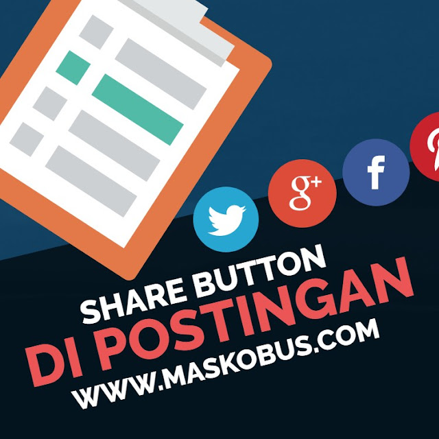 Share button didalam postingan Share button didalam postingan