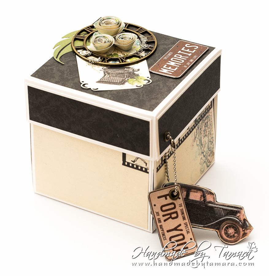 Handmade by Tamara Masculine explosion box / NOOR! Design UK