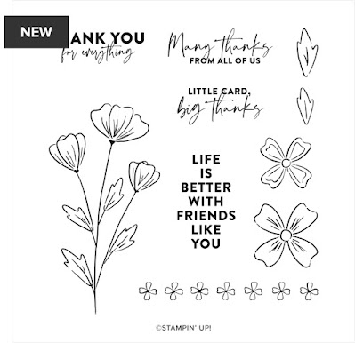 Flowers of Friendship Stampin'Up easy sumple card