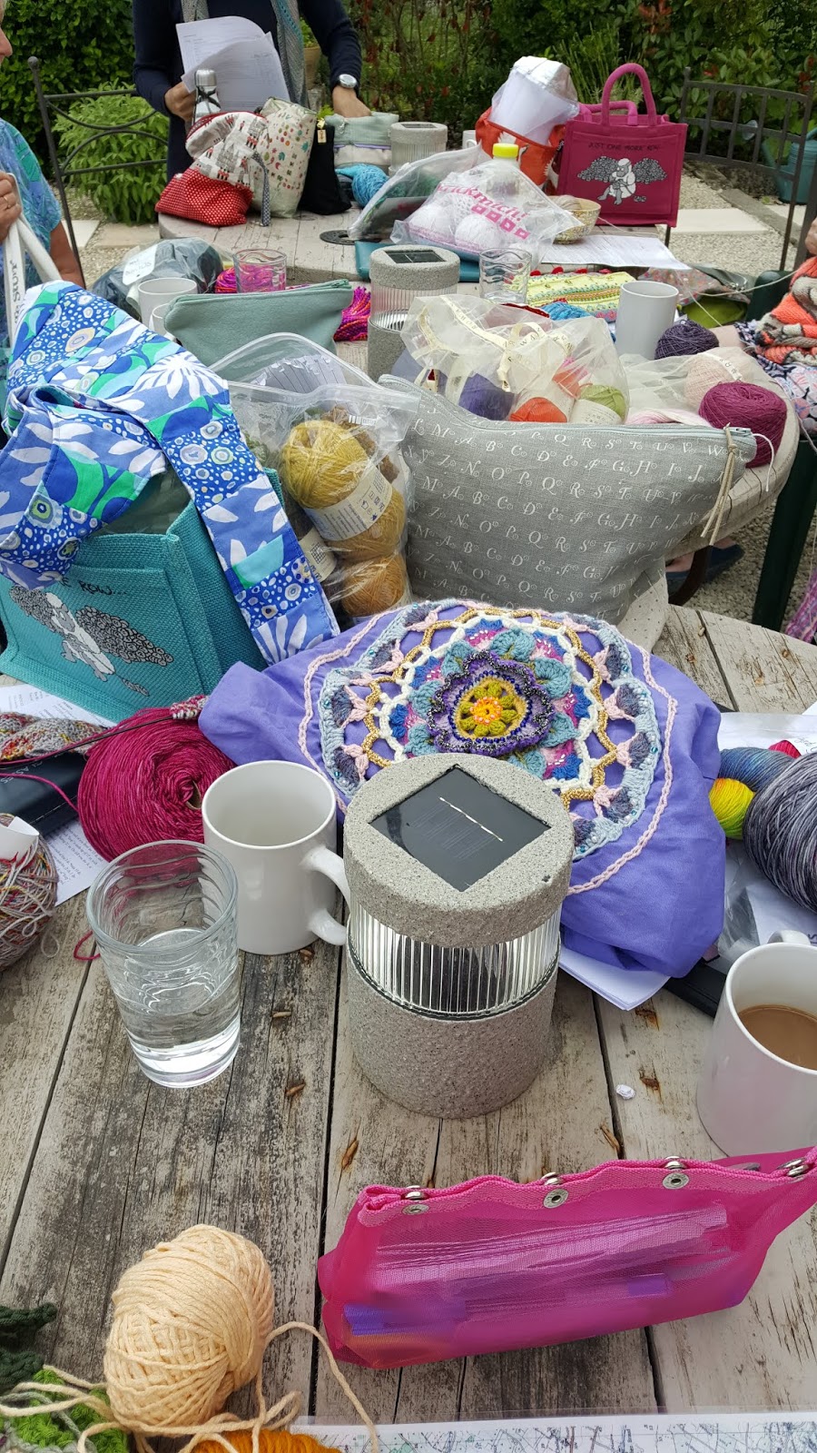 Knitting and crochet and retreats Knitting and crochet