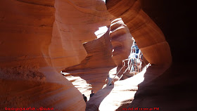 Stairs leading out of Lower Antelope Canyon