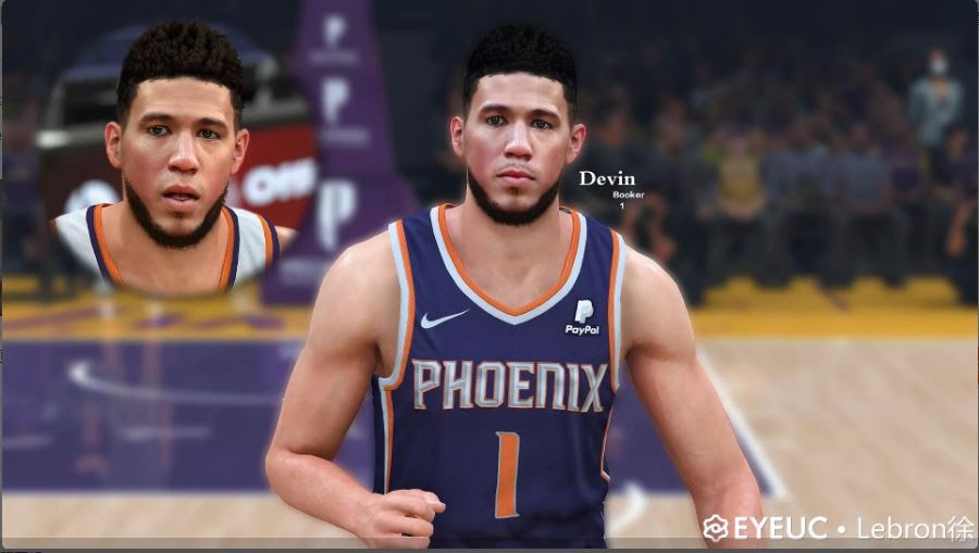 Devin Booker Cyberface, Hair and Body Model by Li Cola