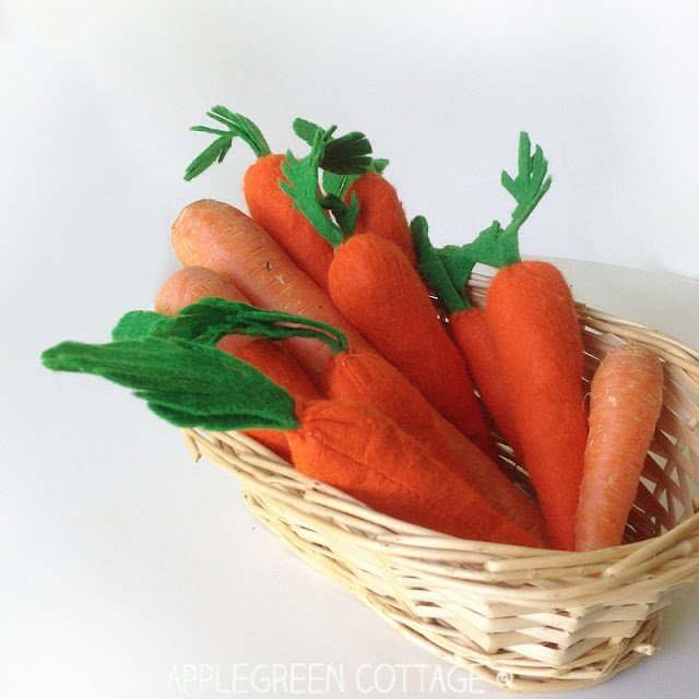 How To Sew Felt Carrots Free Pattern AppleGreen Cottage