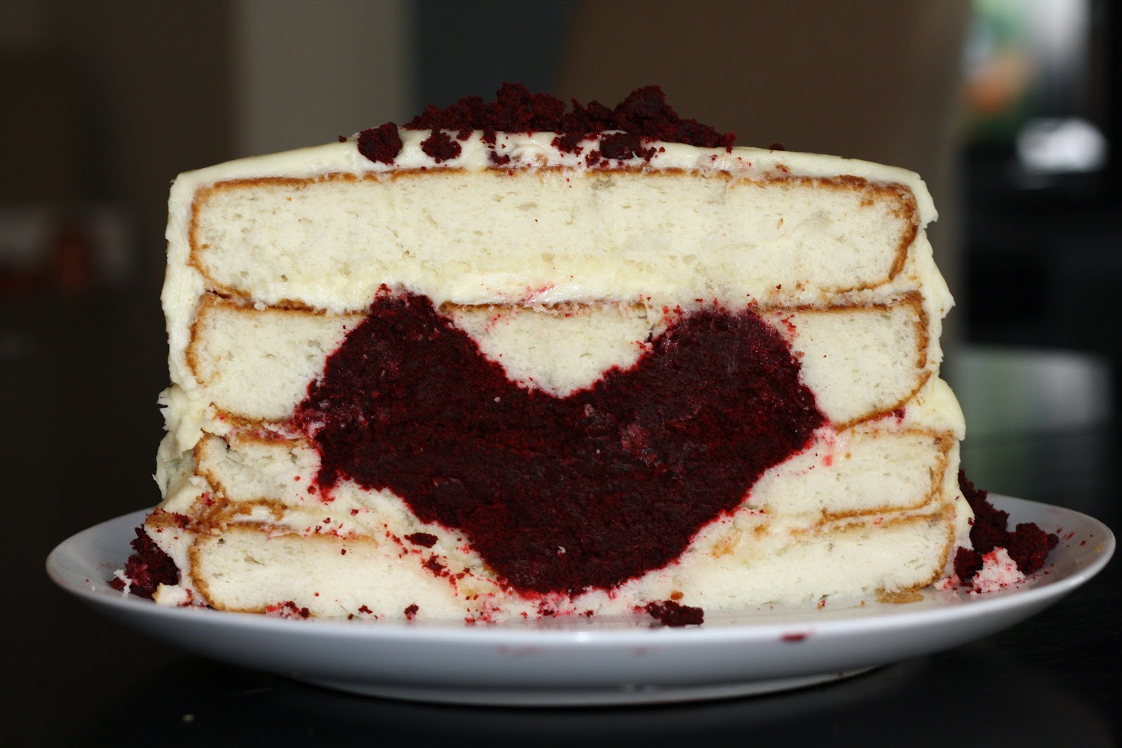sunday sweets heart cake