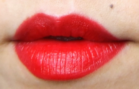 MAC Ruby Woo Lipstick swatch
