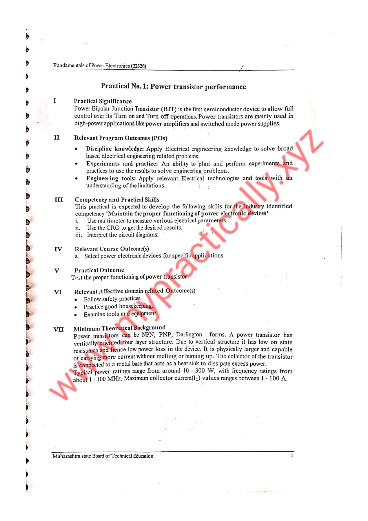 fundamentals of power electronics nptel assignment answers