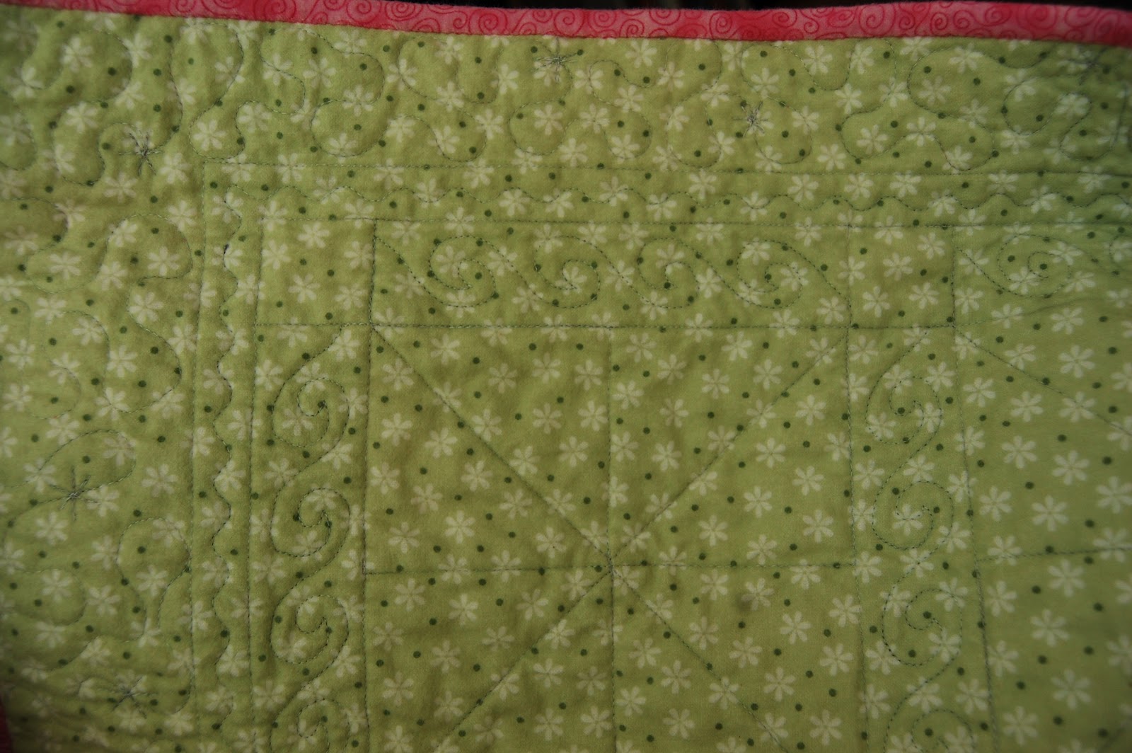 The Domestic Quilter: Machine Quilting & Binding: Pinwheel quilt ...