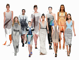 Textile Candy: New York fashion week: Geometric prints, lines and polka ...