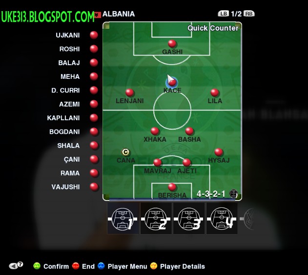 PES 2013 OPTION FILE (EDIT BIN) TERBARU EDISI EURO 2016