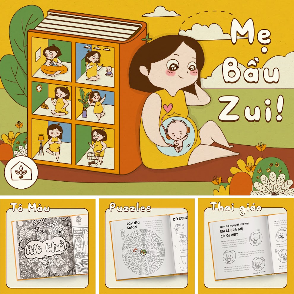 [A116] Chín Tháng Mười Ngày tô màu cho Mẹ Bầu - Mẹ Bầu Zui