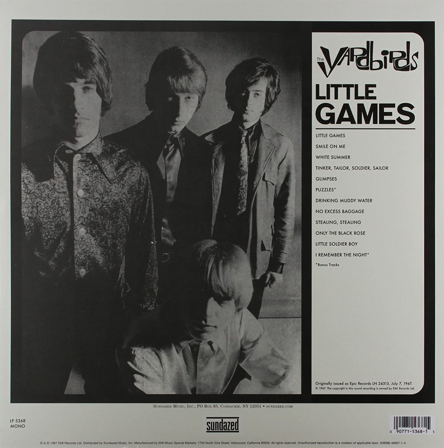 The Yardbirds - Little Games (1967). 