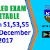 Detailed Time-Table Published | B.Tech S1,S3,S5 Exam December 2017