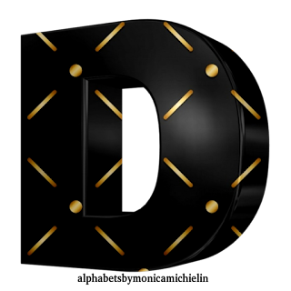 M. Michielin Alphabets: 3D FONT BLACK AND GOLDEN TEXTURE ALPHABET AND ...