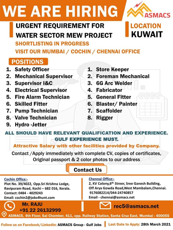 Jobs in Kuwait Assignments Abroad