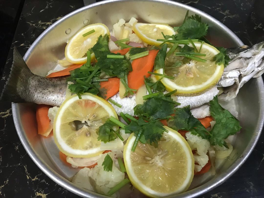 Ikan masak stim lemon