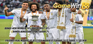 Prediksi Real Madrid vs Atletico Madrid 01 Februari 2020 Pukul 22.00 WIB