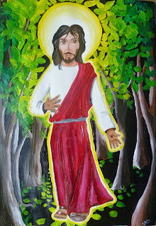 Le Christ marchant vers toi