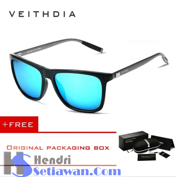 Review Kacamata  VEITHDIA TR90 Sunglasses Vintage Beli di 