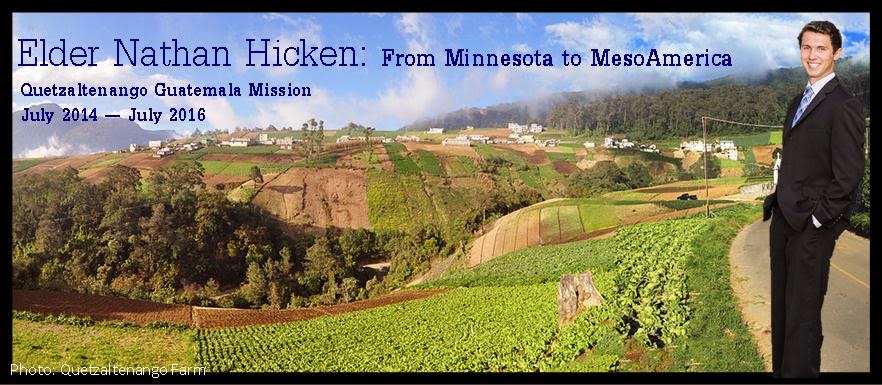 Elder Nathan Hicken's Mission Letters