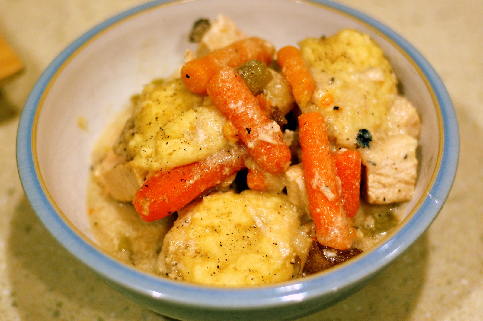 Dinner with Danielle Slow Cooker Chicken & Dumplings {9 WW+ Dinner}