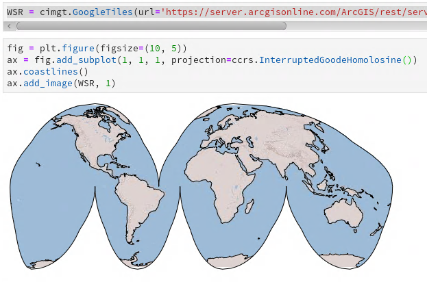 Brian Blaylock's Python Blog: Add an ArcGIS Map Service Image to a ...