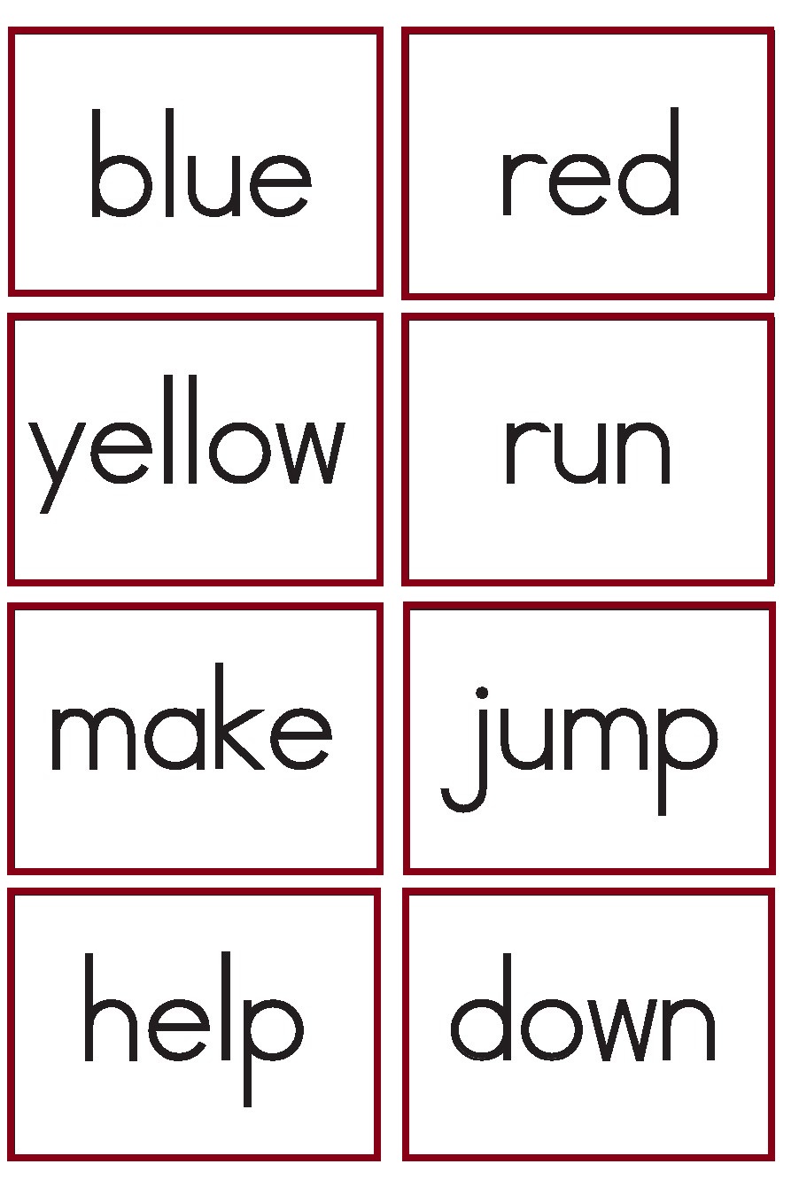 kindergarten-site-word-flash-cards