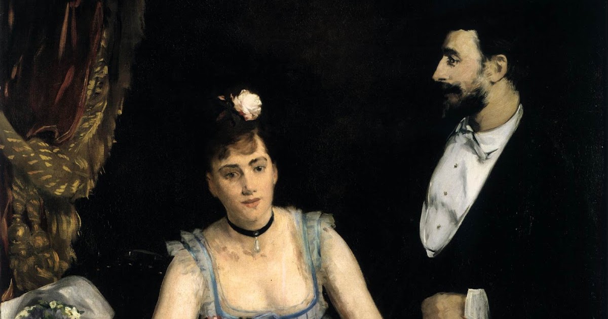 Une Loge aux Théâtre des Italiens by Eva Gonzalès (Interpretation and