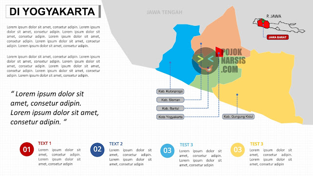 Peta DI Yogyakarta PPTX Powerpoint