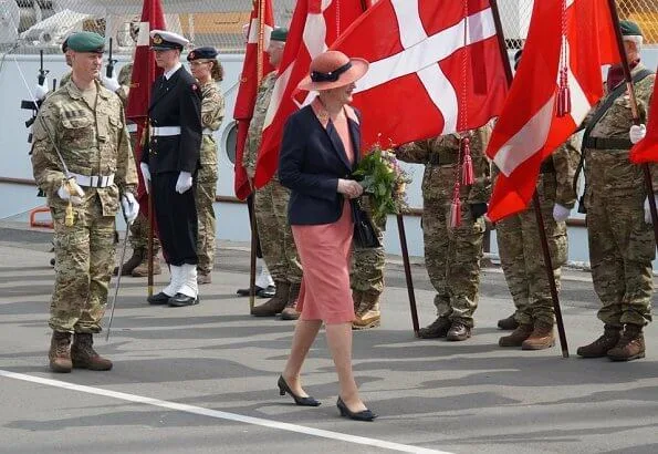 Queen Margrethe II arrived at Aarhus Harbour to stay at her summer residence Marselisborg Castle