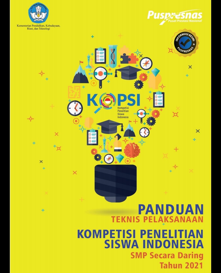 Jagoan Banten Download Panduan Teknis Pelaksanaan Kompetisi Penelitian Siswa Indonesia Kopsi Jenjang Smp Tahun 2021