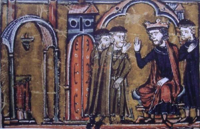 Балдуин II отдает Гуго Пейну и Годфруа де Сент-Омер Храм Саломона