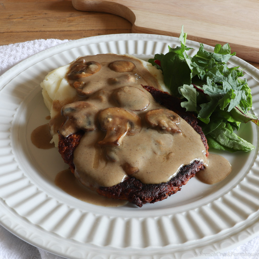 Salisbury Steak (Vegan + GlutenFree) French Creek Farmhouse