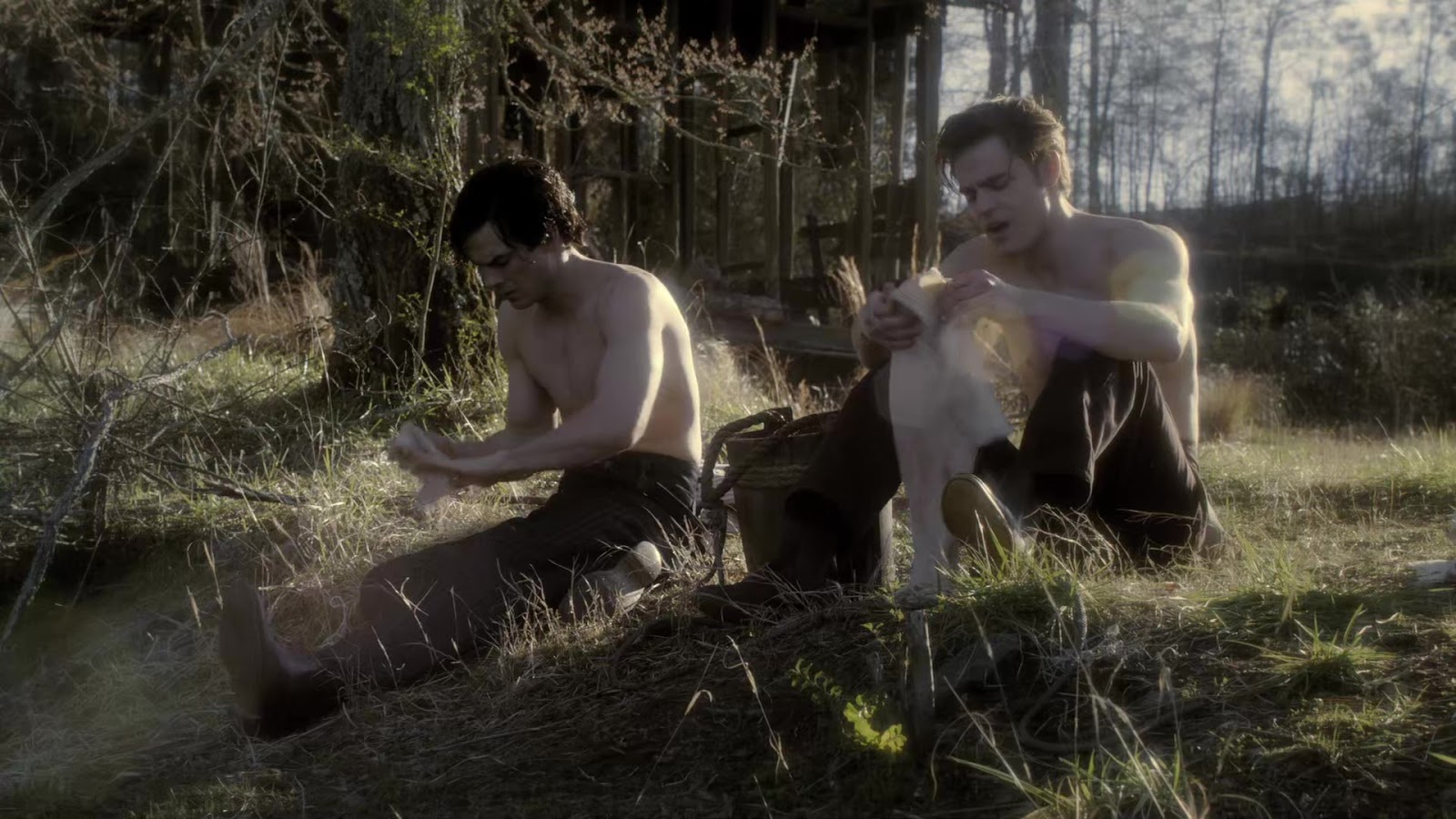 ausCAPS: Ian Somerhalder and Paul Wesley shirtless in The Va. 