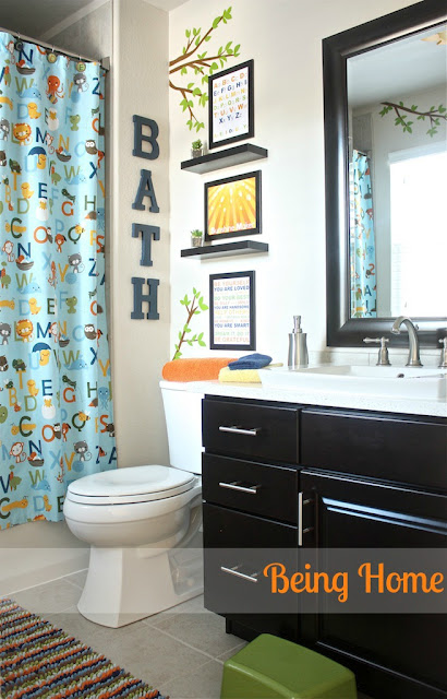 Boys Bathroom Makeover - After