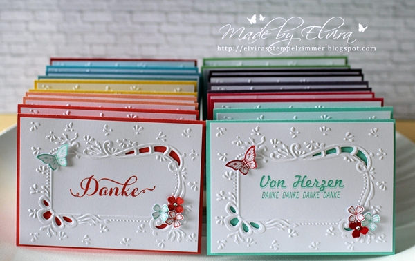 Danke in allen Farben - mit Produkten von Stampin Up