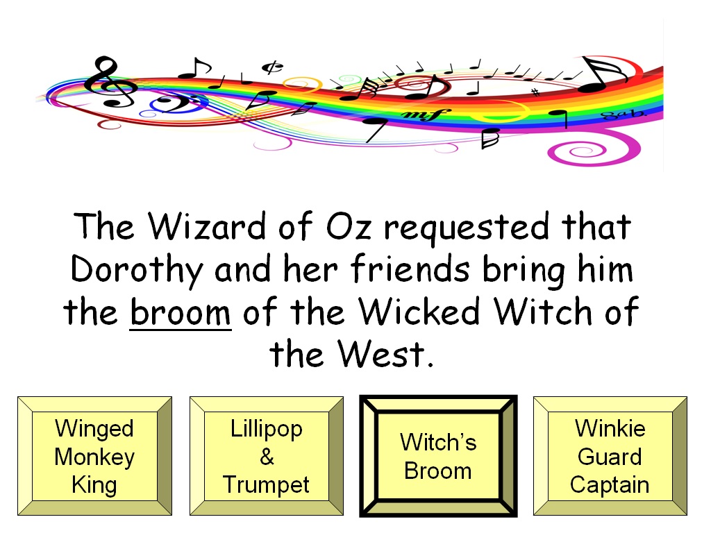 Student Survive 2 Thrive Wizard of Oz Trivia Game