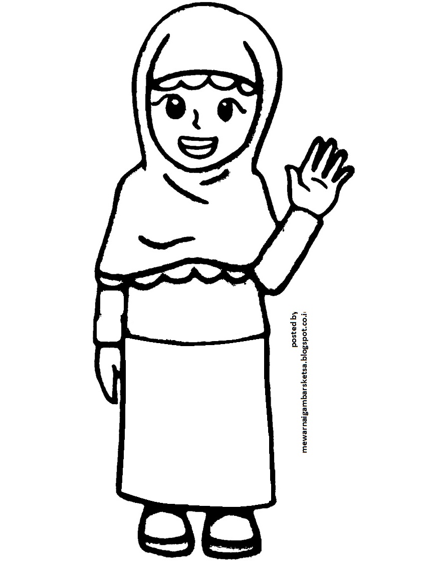 Gambar Gambar Kartun Muslim Muslimah Pria Wanita Pasangan Anak