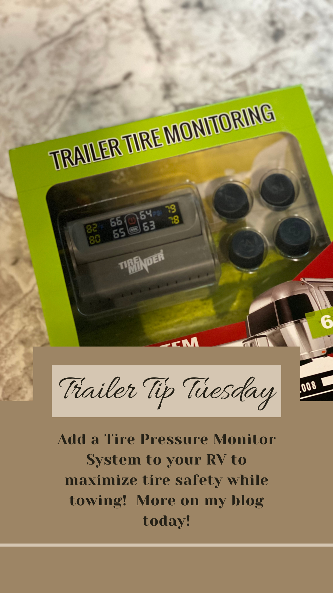 RV Towing Safety with Tire Minder