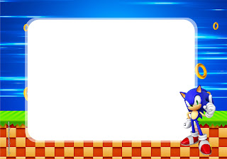 Fiesta de Sonic: Invitaciones para Imprimir Gratis.