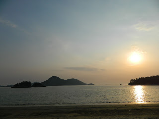 sunset at Seonyudo island