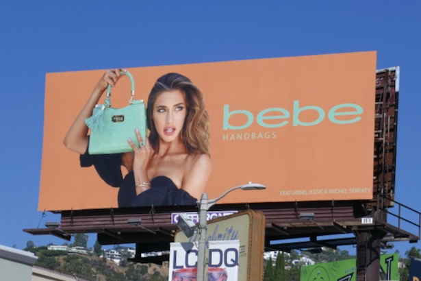 Jessica Michel Serfaty Bebe Handbags Fall 2019 billboard Jessica Michel Serfaty Bebe Handbags F19 billboard