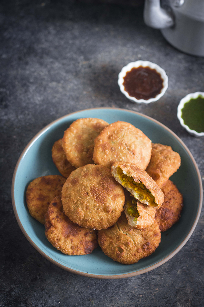 One Teaspoon Of Life Matar Kachori Recipe Green Peas Kachori Recipe